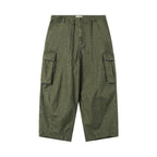 Stone-Washed Vintage Wide Leg Pants