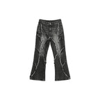 Frayed Patchwork Jeans