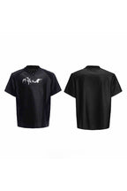 Iridescent Deconstructed V-Neck Tee