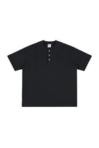 Heavyweight 320g Cotton Henley Oversized Tee - EU Only