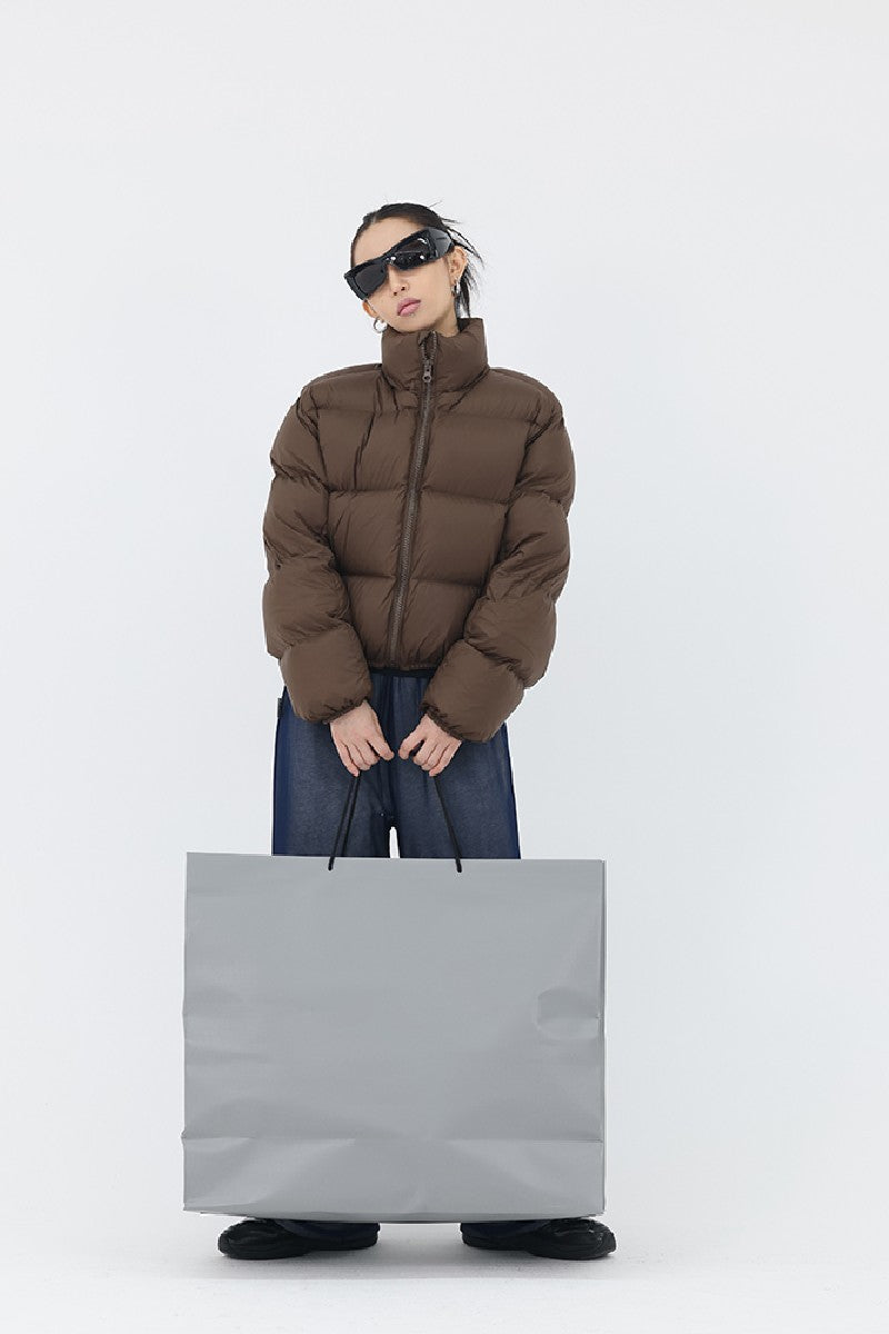 Modern Cropped Down Jacket