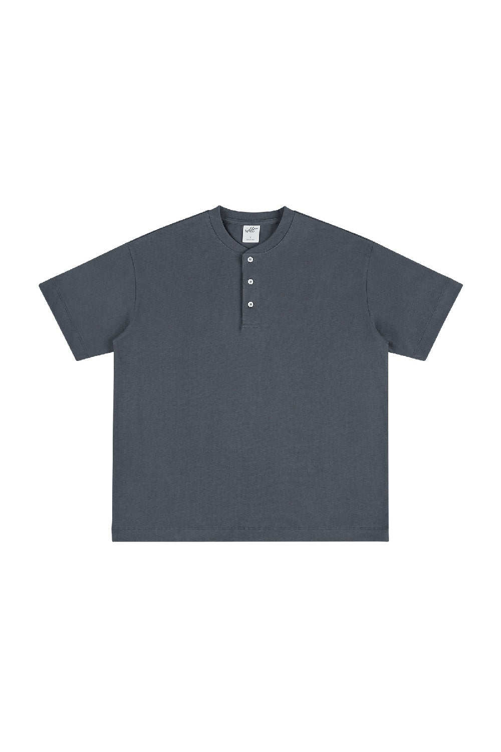 Heavyweight 320g Cotton Henley Oversized Tee - EU Only