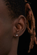Four Claw Diamond Earrings