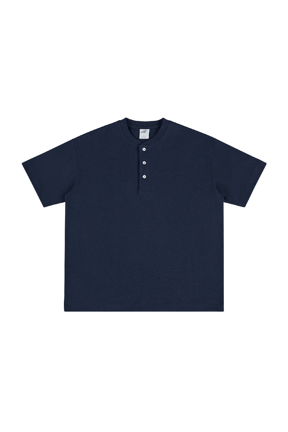 Heavyweight 320g Cotton Henley Oversized Tee - EU Only