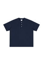 Heavyweight 320g Cotton Henley Oversized Tee - EU Only