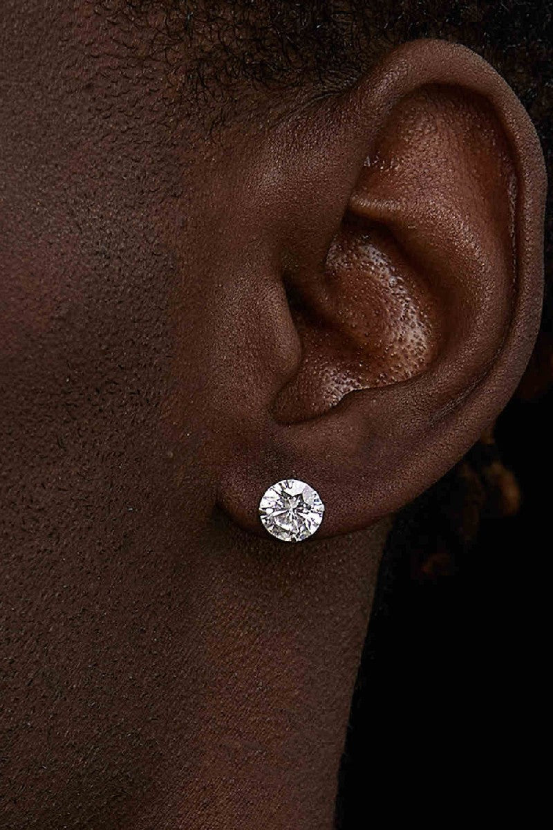 Diamond Claw Stud Earrings