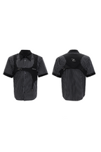 Striped Double Collar Layered Shirt