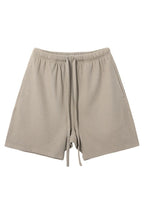 Diamond Waffle Drawstring Shorts