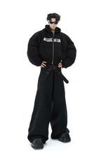 Cropped Hooded Bomber Jacket