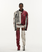 Distressed Leather Racing Jacket - EU Only