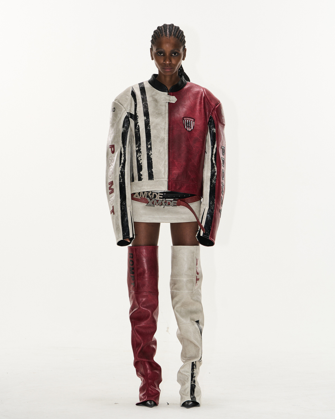Distressed Leather Racing Jacket - EU Only
