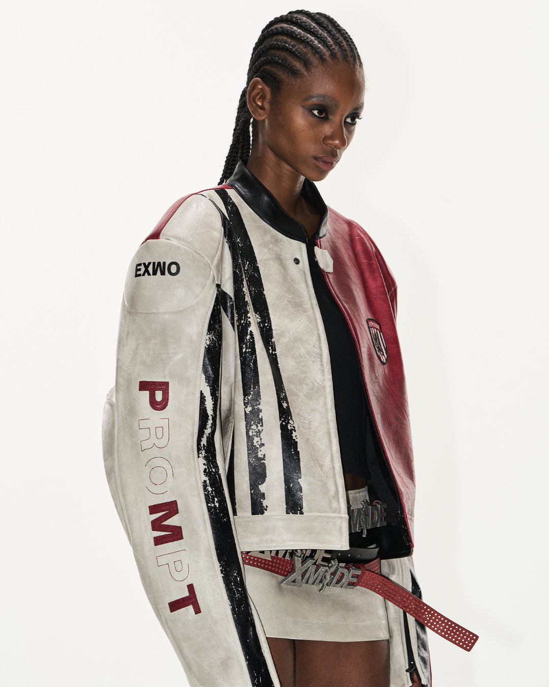 Distressed Leather Racing Jacket - EU Only
