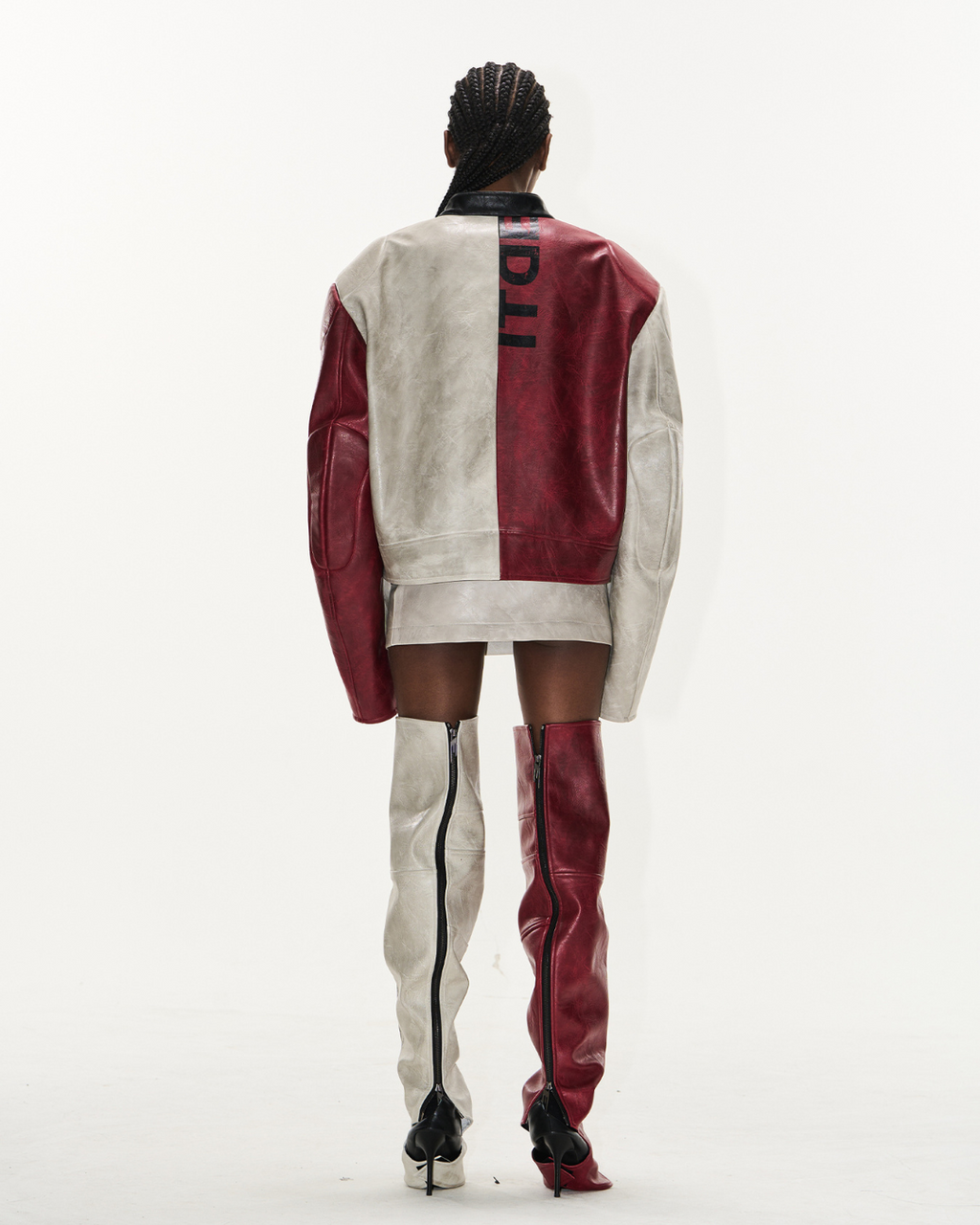 Distressed Leather Racing Jacket - EU Only