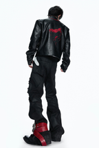 Cracked Skull Leather Jacket