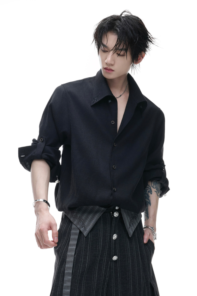 Textured Linen Shirt