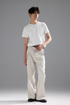 Linen Pleated Wide Pants