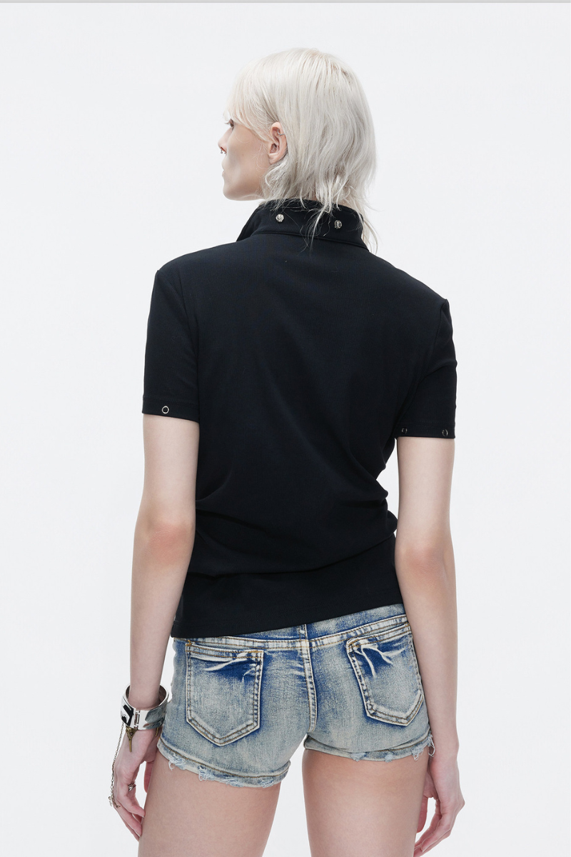 Embroidered Chain Polo Shirt