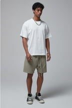 Diamond Waffle Drawstring Shorts