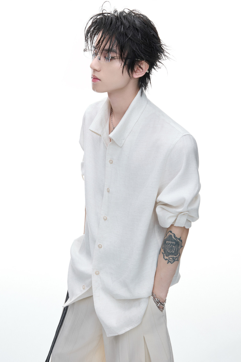 Textured Linen Shirt