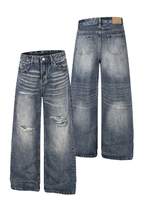 Ripped Whisker Jeans