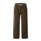 Retro Denim Wide-Leg Trousers