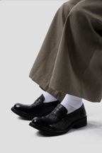 Pointed Leather Loafer Shoes