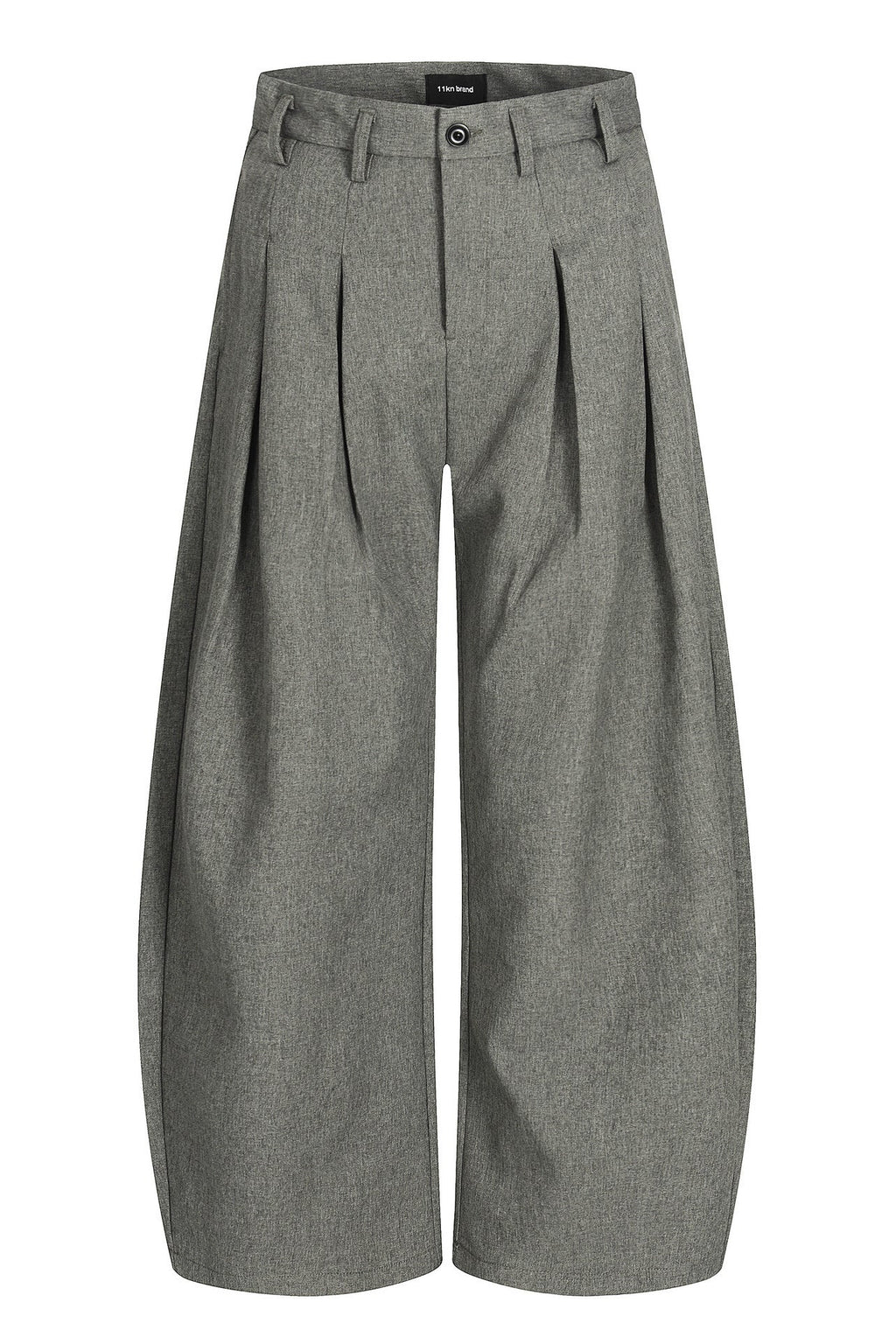 Double Pleat Curved Trousers