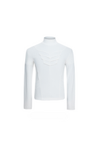 Mock Neck Sculpted Top
