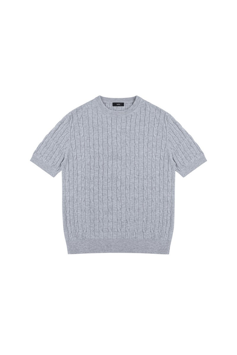 Cable Knit T-Shirt