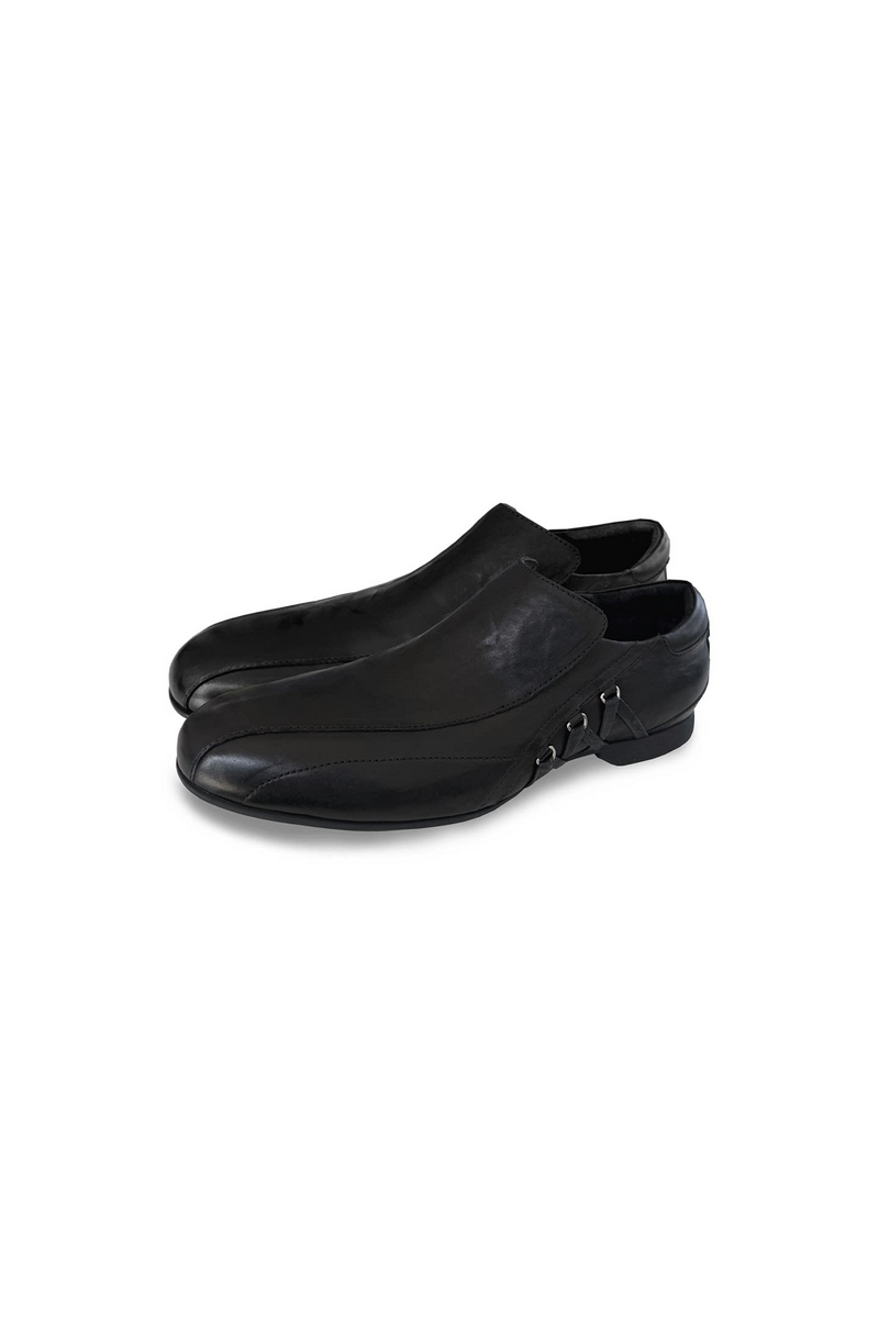 Side-Laced Leather Shoes