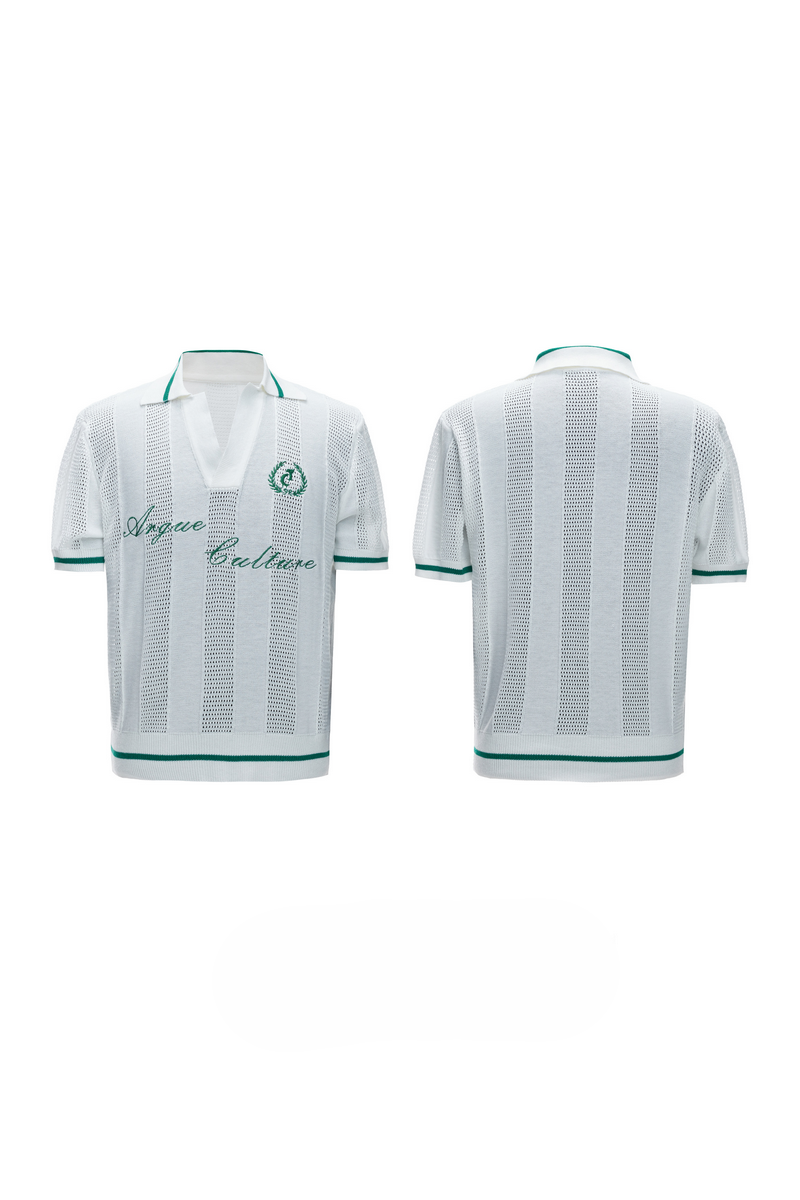 Mesh Panel Polo Shirt