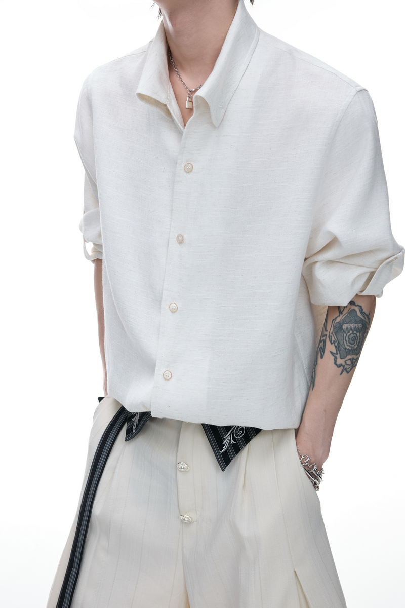 Textured Linen Shirt