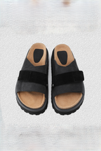 Velcro Leather Clog Sandals