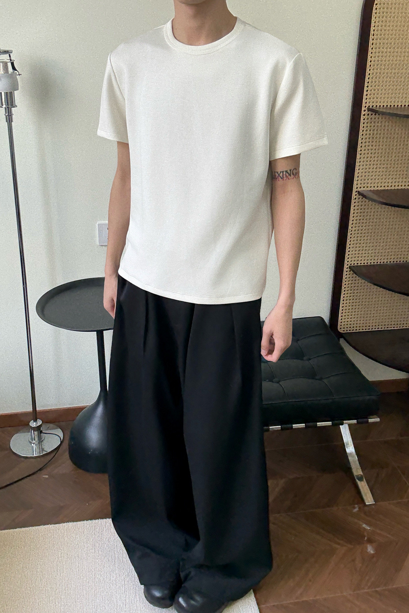 Linen Lyocell Boxy Tee