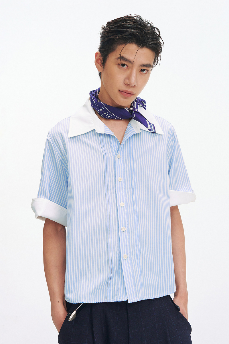 Layered Striped Shirt