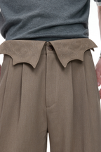 Pinstripe Wide Leg Trousers