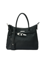 Textured Leather Tote Bag