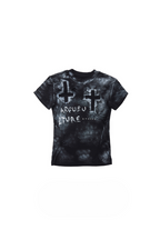 Distressed Cross Studded T-Shirt