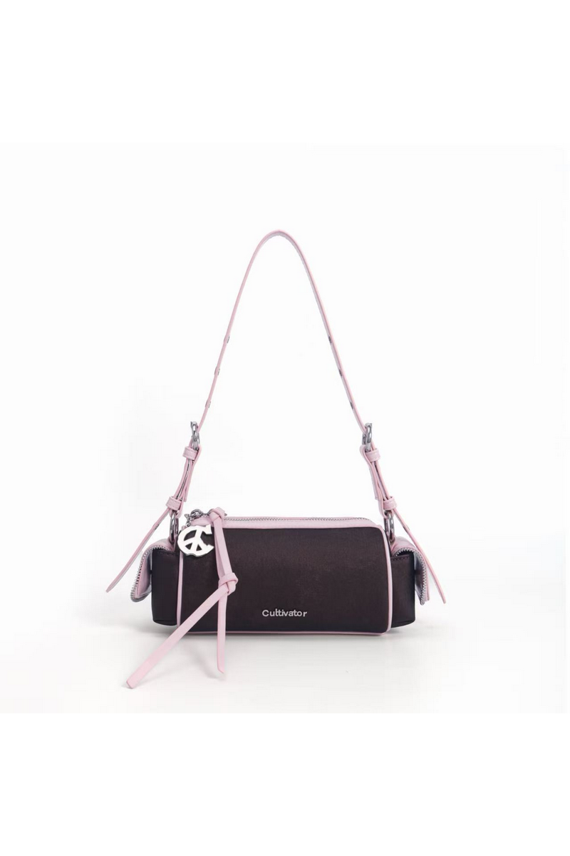Y2K Colorblock Mini Barrel Bag