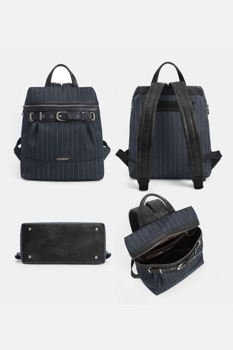 Old Money Pinstripe Backpack