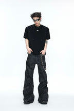Asymmetric Cropped T-Shirt