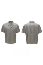 Striped Cuban Collar Shirt