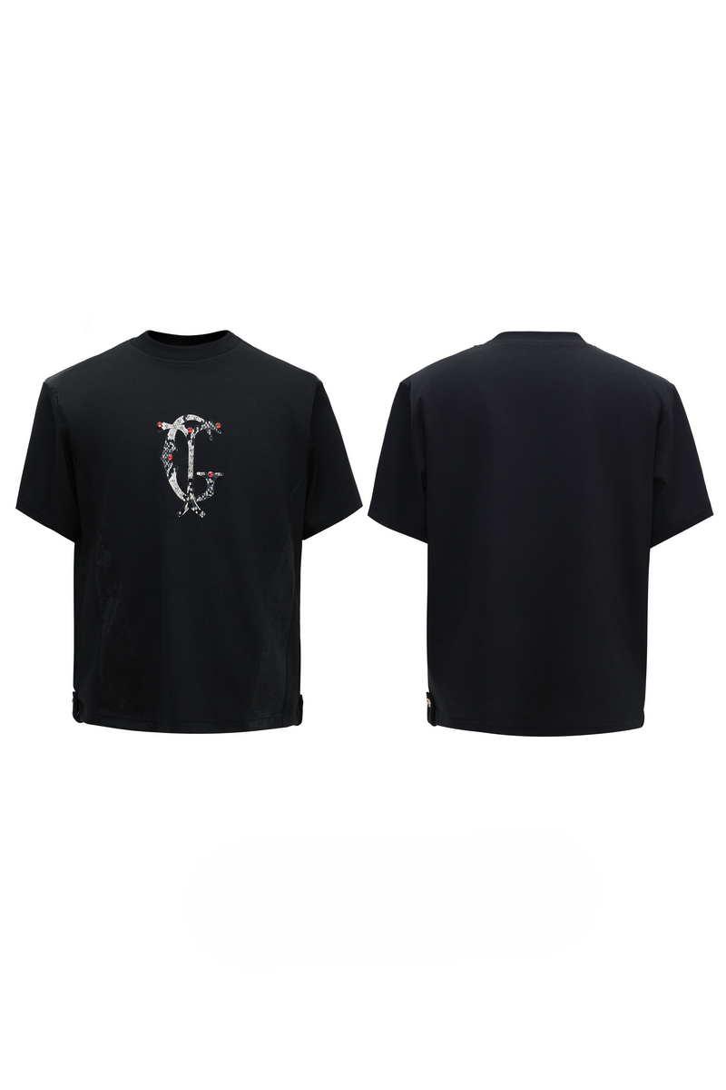 Snakeskin Patchwork T-Shirt