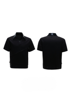 Sequin Zip Polo Shirt