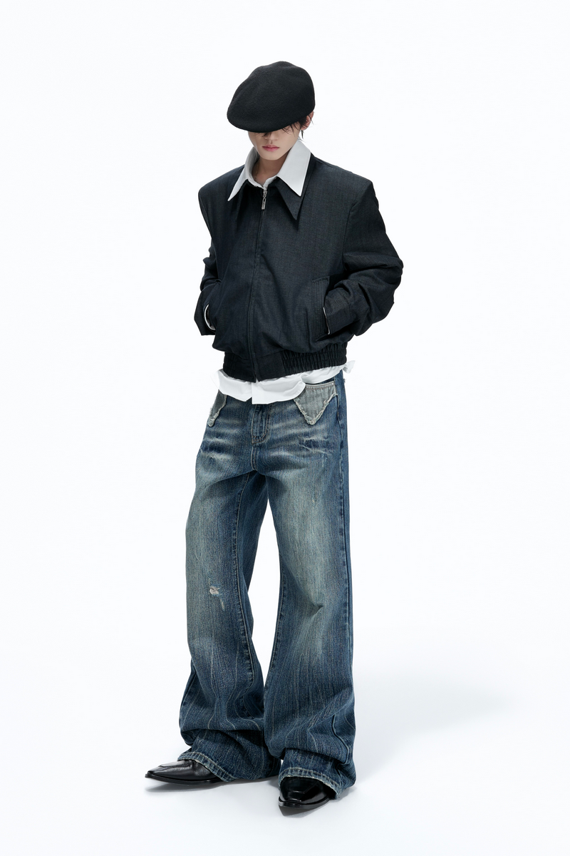 Distressed Flare Jeans