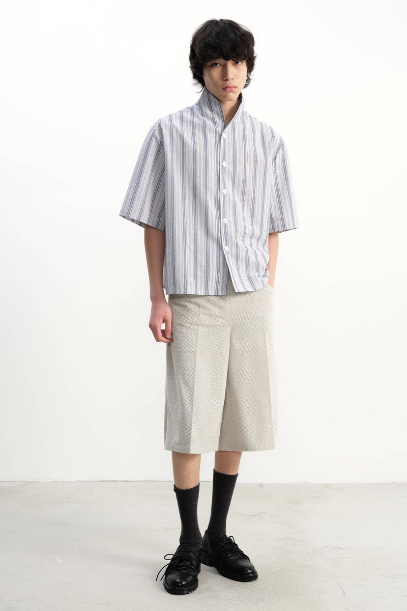 Textured Terry Capri Pants