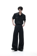 Striped Wide Leg Trousers