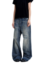 Ripped Whisker Jeans