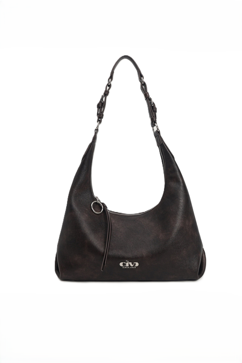 Leather Commuter Hobo Bag
