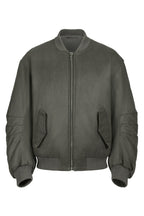 Waxed Down Bomber Jacket